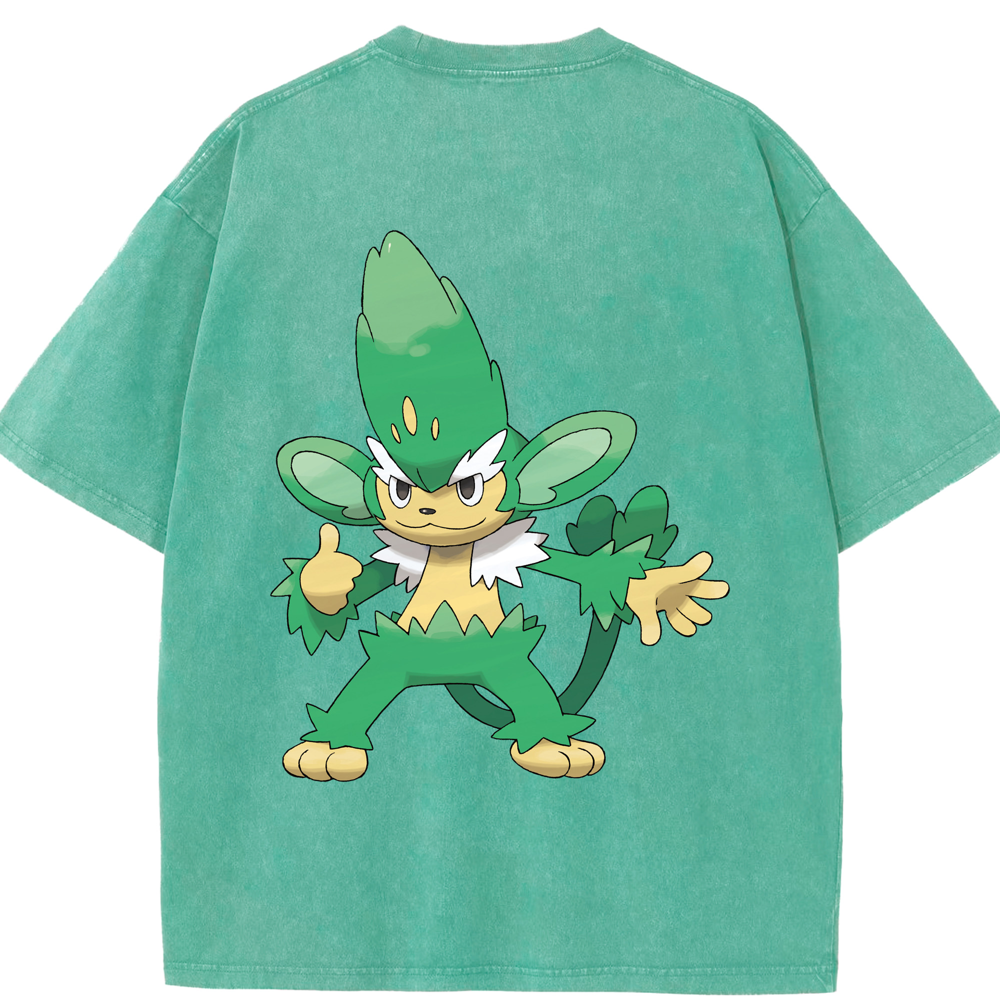 （画像用） ポケットモンスター Pokémon 綿100% ヴィンテージ風 半袖Tシャツ（背面プリント）
